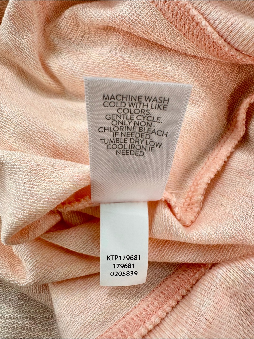 J. Jill Pure Jill Harmony Rib-Trimmed Hoodie, Soft Coral Dust Heather, XL - Picture 13 of 13